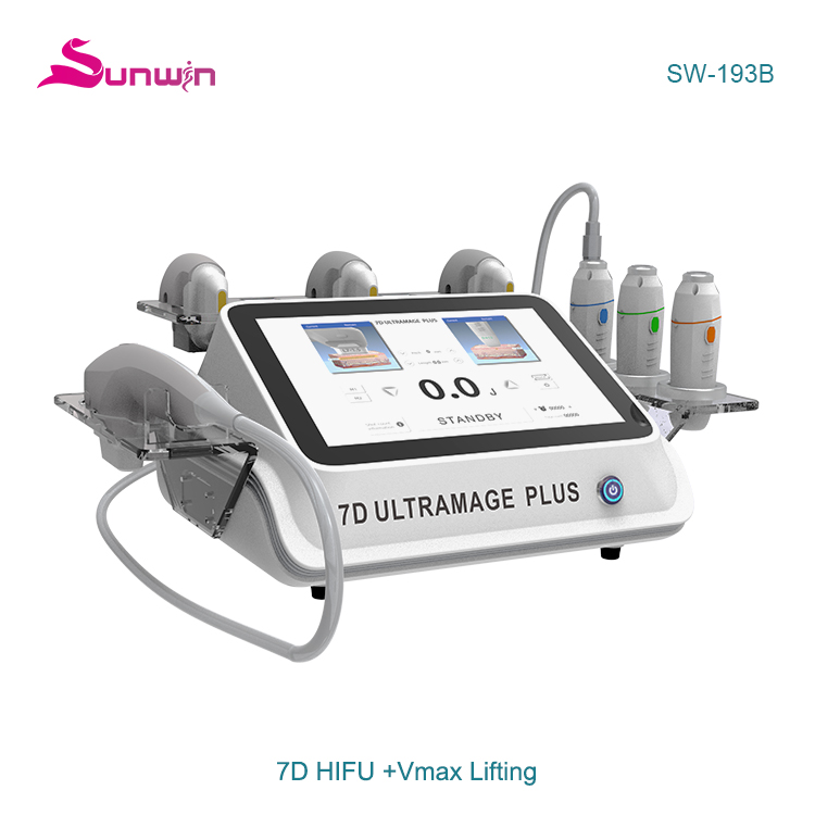 SW-193B Portable 7D HIFU+VMAX 2 in 1 face lifting v max body slimming anti-wrinkle machine