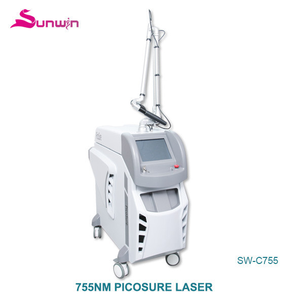 SW-C755 Picolaser freckle removal face dumb improve facial blemish 1800W power age spots remoavl laser picosecond