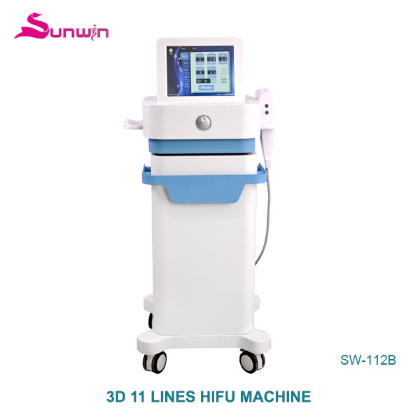 SW-112B 3D HIFU machine 5 cartridges skin tighten neckline removal anti wrinkle face lift mask wrinkle removal beauty instrument