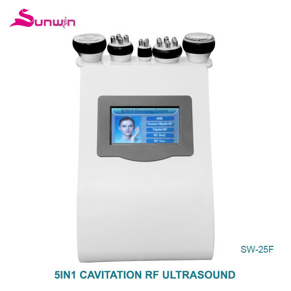 SW-25F 5 in 1 Cavitation Vacuum RF 40K Body Slimming machine tripolar rf skin tightening machine