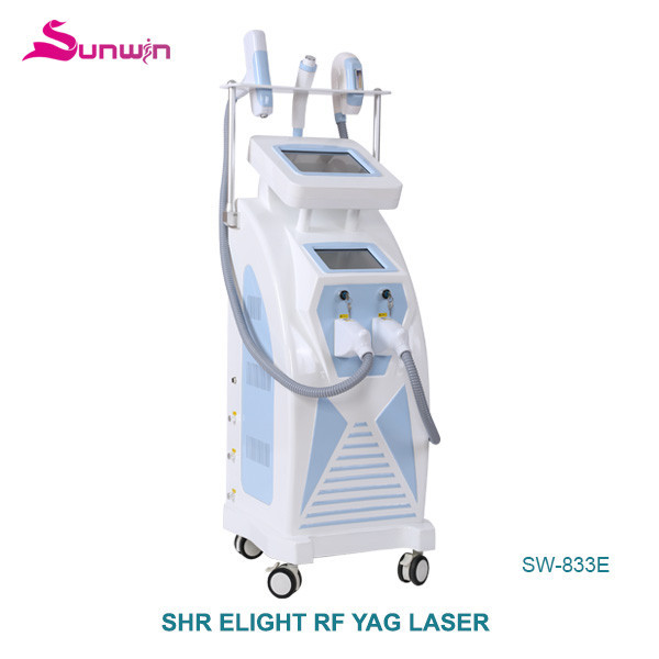 SW-833E 3 in 1 hair removal equipment hairline removal shr hair removal nd yag laser shr elight Multi-function machine