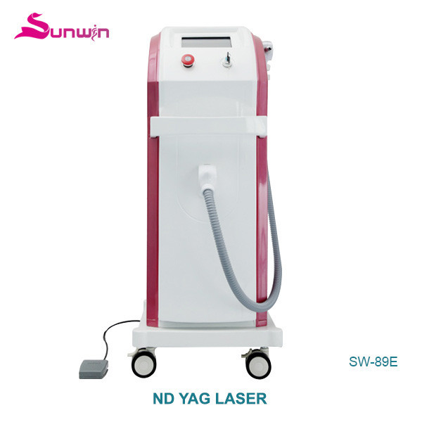 SW-89E nd yag laser beauty equipment pigmental removal purple color tattoo removal Q Switched red color tattoo remval sysytem
