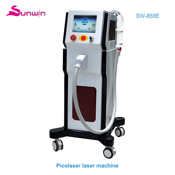 SW-858E q switched nd yag laser picosecond laser pingmentation removal black color tattoo remval machine