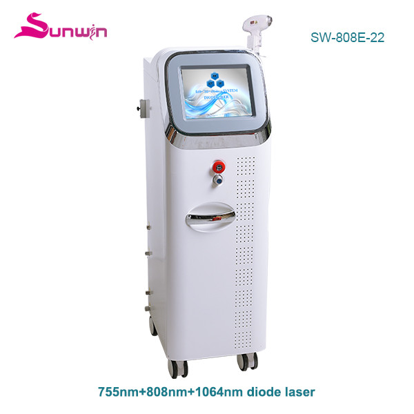 SW-808E-22 germany bars permanent laser hair removal machine 808nm diode laser hair removal device hair removal on face non channel laser bar diode laser machine