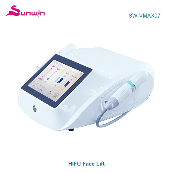 SW-VMAX07 New arrival 2 in 1 Vmax HIFU touch screen face lifting facial skin tightening fine lines and wrikle removal machine