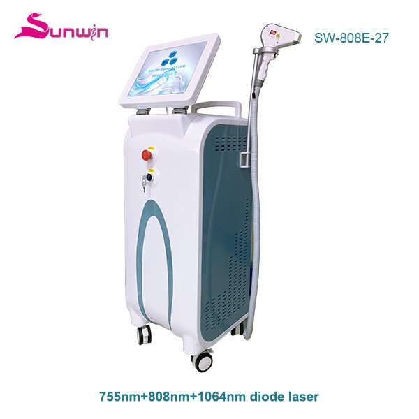 SW-808E-27 powerful 808nm diode laser machine underarm laser hair removal remove unwanted hair permanent