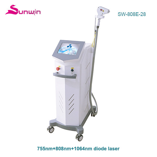 SW-808E-28 1064 755 808 diode laser removal machine full face laser hair removal remove unwanted hair permanently