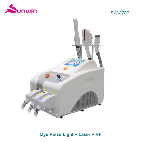 SW-878E 3 in 1 DPL OPT IPL ELight  RF Picosecond Laser IPL hair removal skin rejuvenation machine salon nd yag laser tattoo removal multifunction beauty system