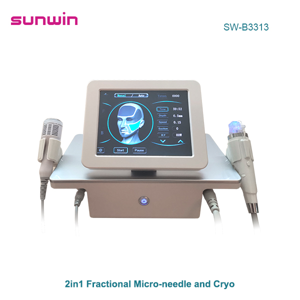SW-B3313 2 in 1 Rf Fractional Microneedle Machine Needle Microneedling Cold Hammer Skin Rejuvenation