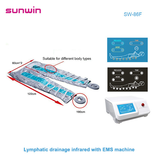 SW-86F Pressotherapy Massage Lymphatic Drainage Far Infrared Slimming Machine With EMS