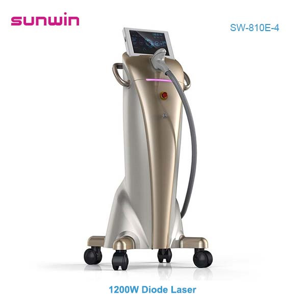 SW-810E-4 High Power 1200w 808nm 808 Diode Laser Fast Painless Hair Removal Machine German Laser Bars