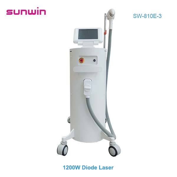 SW-810E-3 1200W Powerful 808nm diode laser painless permanent hair removal machine