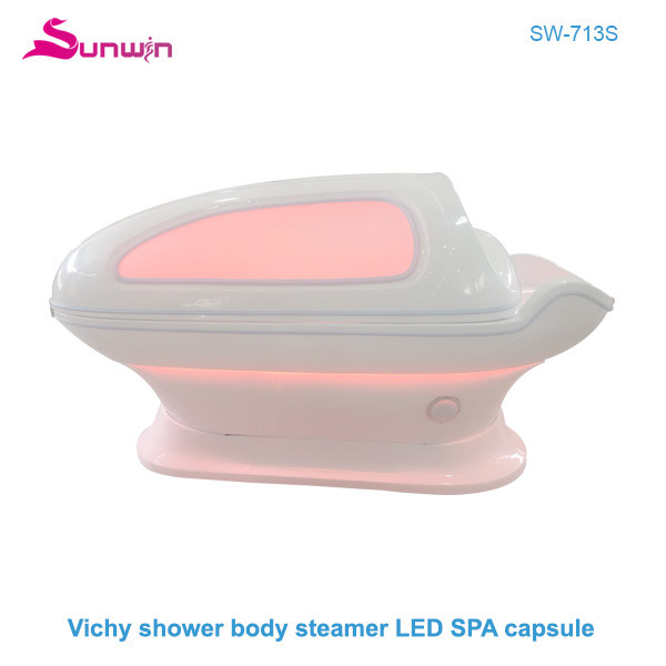 SW-713s  Spa Capsule Far Infrared Sauna Spa Capsule Led Light Therapy Bed Body Steamer Wet Heat Sauna Ozone Bath Machine