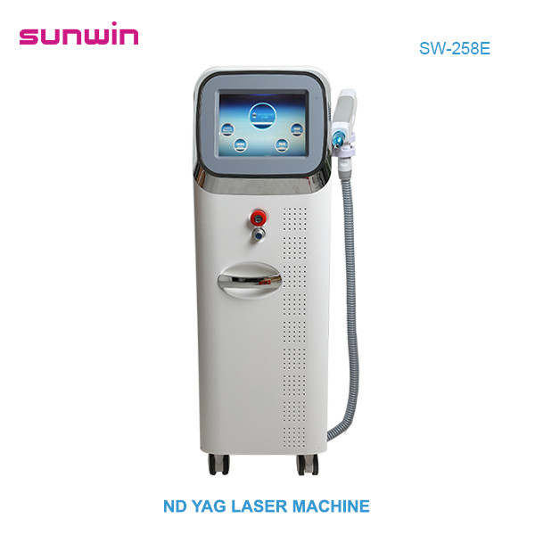 SW-258E  Q switched nd yag laser tattoo removal skin whitening machine