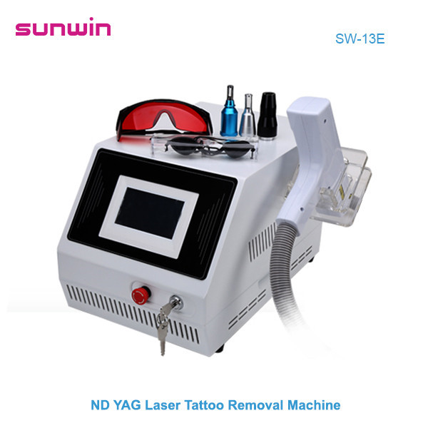 SW-13E  Mini Q switched nd yag laser tattoo pigment removal carbon peeling machine