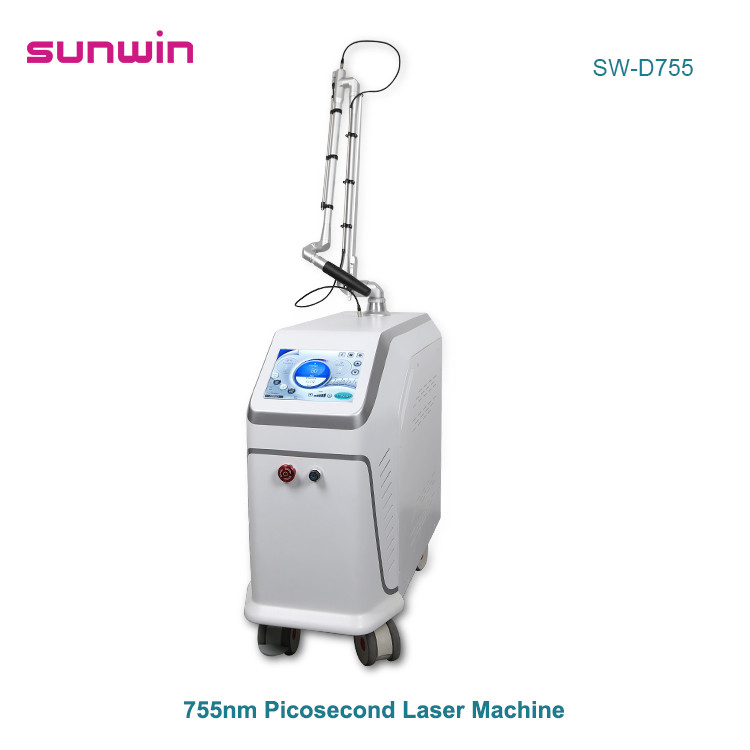 SW-D755 PTP SP LP mode picosecond laser tattoo removal machine 755nm alexandrite and nd 1064 yag laser revlite laser acne scars