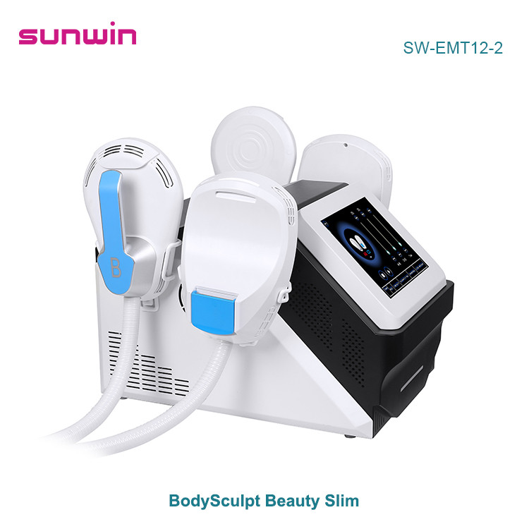 SW-EMT12-2  Portable 4 handles HIEMT PRO muscle building fat burning body slimming Emslim machine