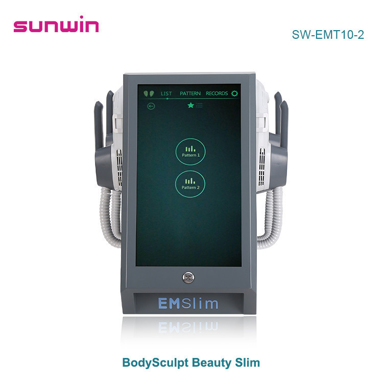 SW-EMT10-2 4 handles HIEMT muscle building fat burning body sculpting hi-emt portable Emslim beauty machine