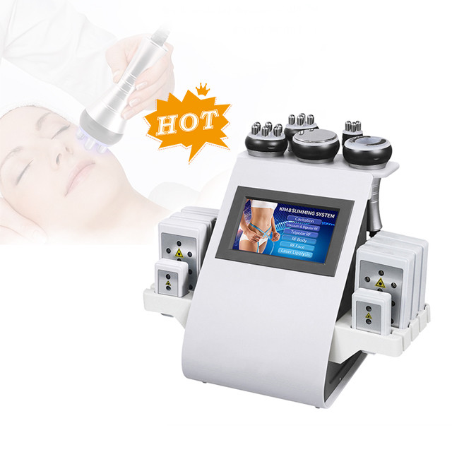 SW-414F Professional Portable 6 in 1 40k 80k Ultrasonic Cavitation RF Vacuum Cavitation System Slimming Machine