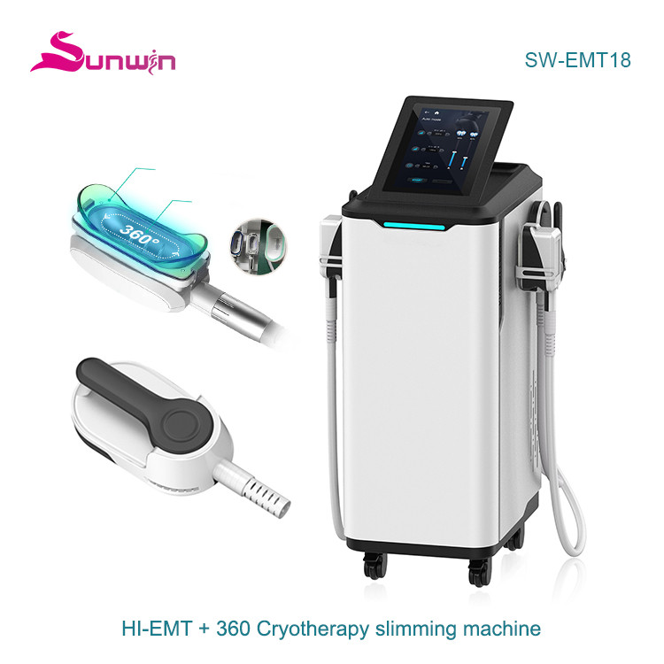 SW-EMT18 Cryolipolysis 360 degree fat freezing hiemt ems muscle stimulate body cool sculpting cryotherapy emlim beauty machine