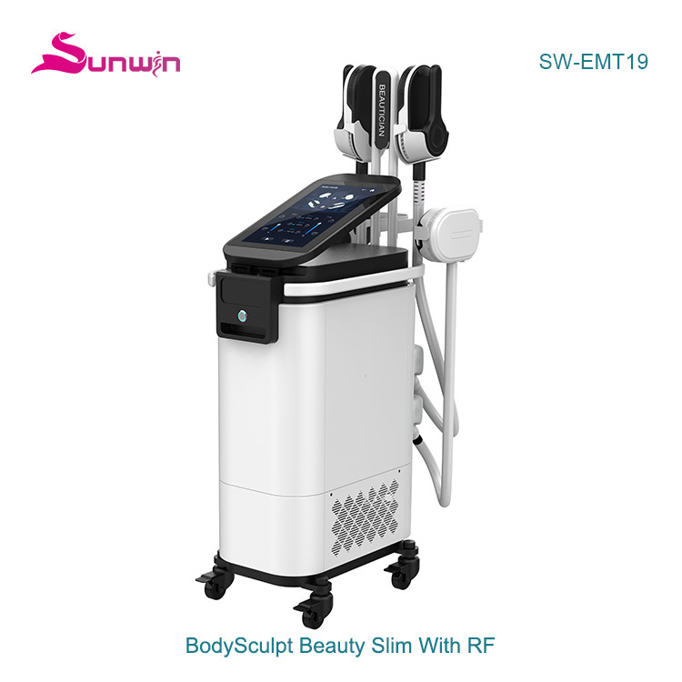 SW-EMT19 Four handles HIEMT EMSIM muscle toning fat reduction noninvasive body contouring machine