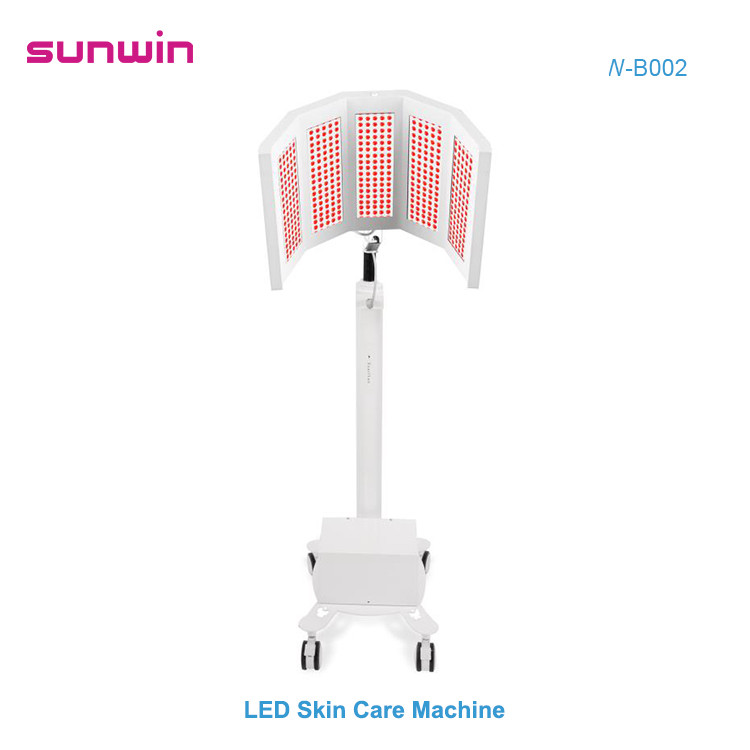 SW-B002 Vertical Led light therapy professional beauty equipment pdt led light therapy with far infrared light