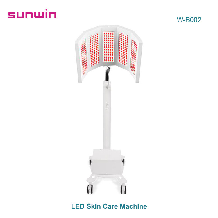 SW-B002 Vertical Led light therapy professional beauty equipment pdt led light therapy with far infrared light