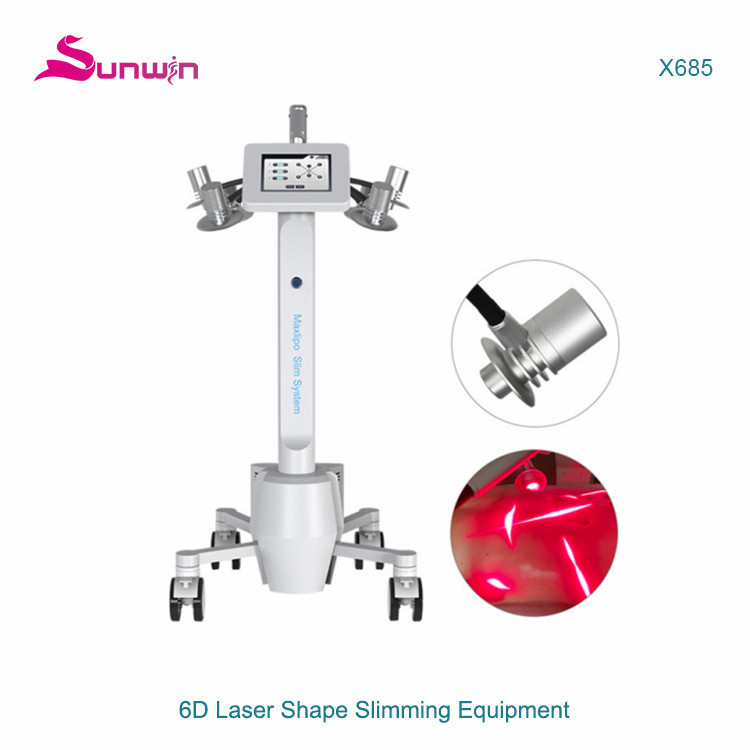 X685 6D Laser 635nm red light laser body sculpture weight loss body slimming fat removal machine