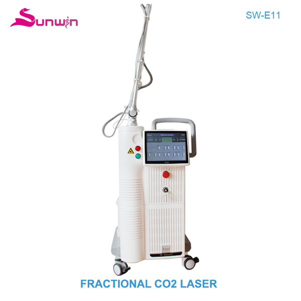 SW-E11 4D Fractional co2 laser scar removal stretch mark removal big screen co2 laser with vaginal tightening system