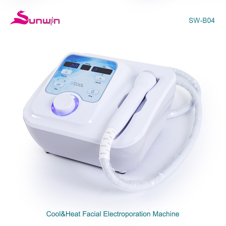 SW-B04 Hot and cold hammer ems DCOOL beauty electroporation cryo facial skin cooling machine