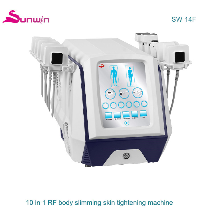 SW-14F Trusculpt portable 10 Handle Monopolar RF Trusculpt Body Contouring Slimming Machine Cellulite Reduction Fat Burning skin tightening