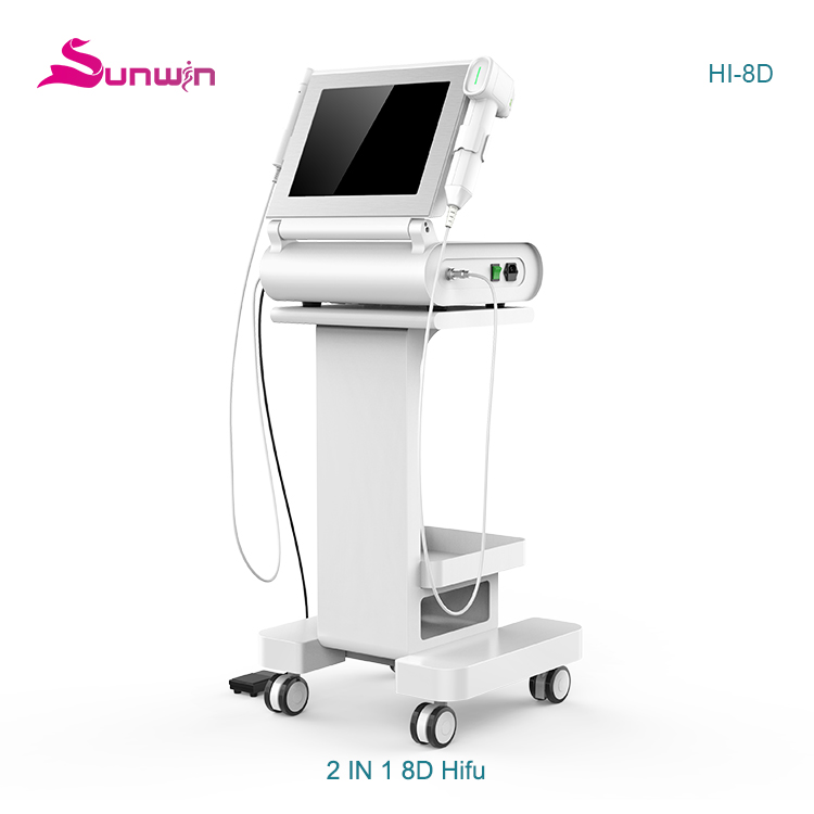 HI-8D  2 in1 HIFU 8D + Vmax radar carving face lift body slimming beauty machine