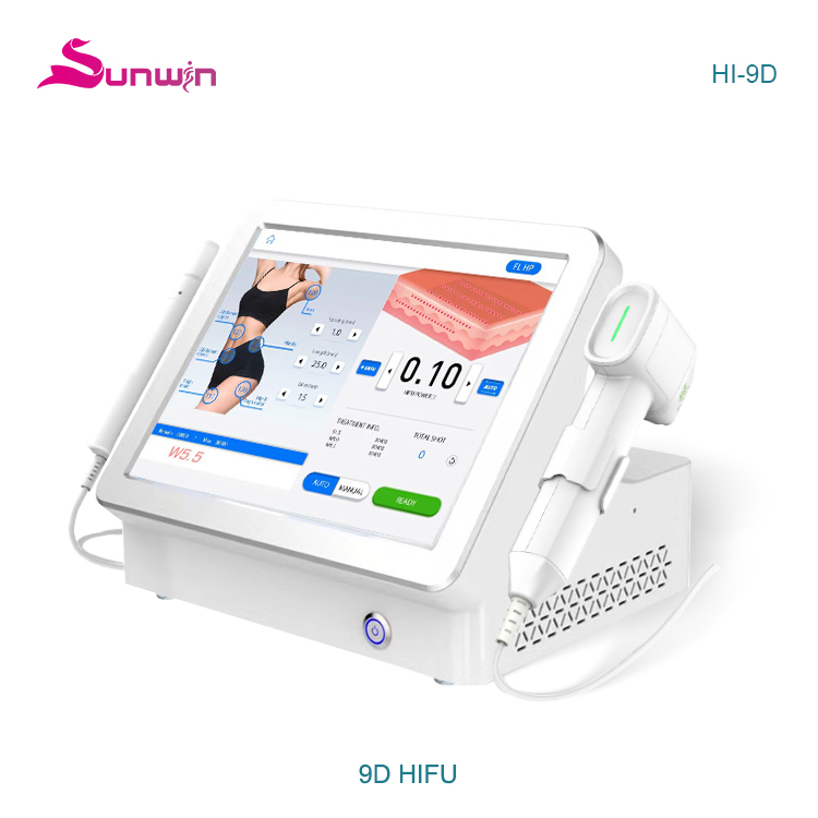 HI-9D  9D Hifu 12 Lines Anti-Wrinkle Face Lift Skin Tightening Body Slimming Hifu 8D 9D Hifu beauty machine