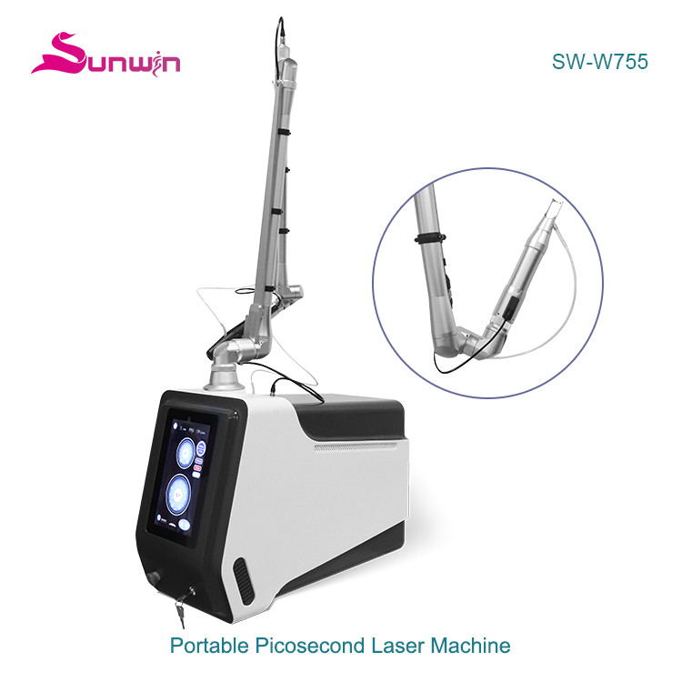 SW-W755 Picosecond laser q switched nd yag laser tattoo freckle removal pigment treatment beauty machine