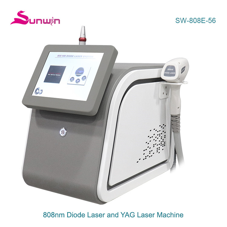 SW-808E-56 2 in1 808 Diode Laser Permanent Hair Removal Machine Picosecond Laser tattoo removal