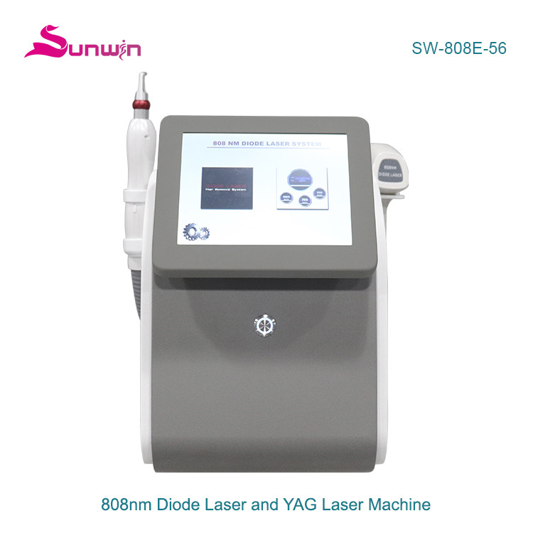 SW-808E-56 2 in1 808 Diode Laser Permanent Hair Removal Machine Picosecond Laser tattoo removal