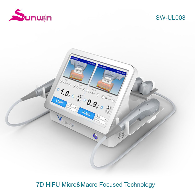 SW-UL008 7D HIFU MMFU tech face lift body contouring skin tightening anti-wrinkle machine