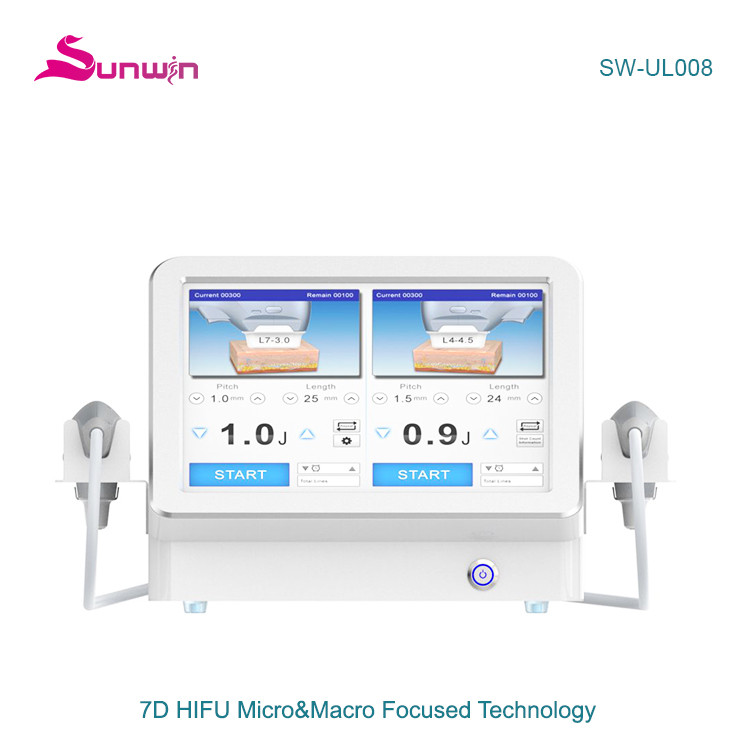 SW-UL008 7D HIFU MMFU tech face lift body contouring skin tightening anti-wrinkle machine