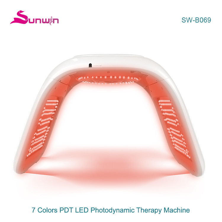 SW-B069 7 color PDT LED light phototherapy facials skin brightening machine