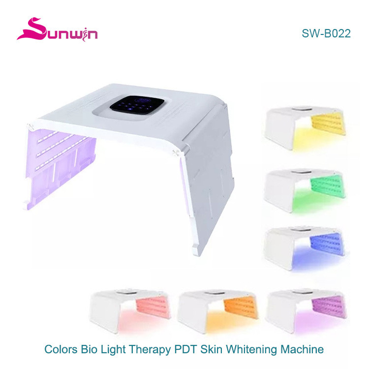 SW-B022 Portable 7 color pdt led photon face skin rejuvenation light Therapy spa machine