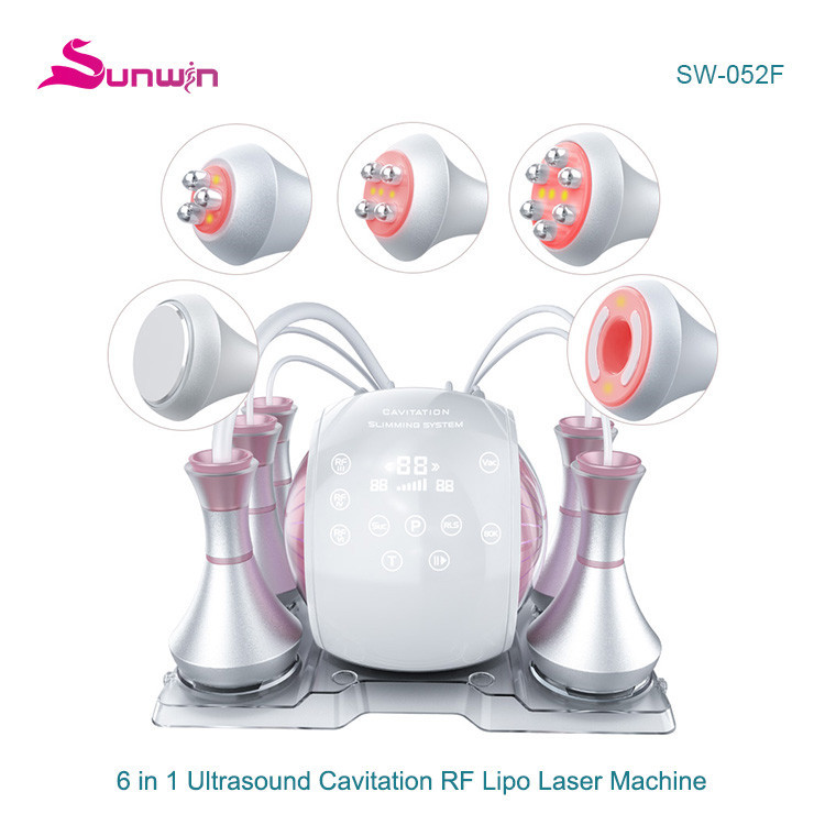 SW-052F 6 in 1 80k RF Vacuum Cavitation Slimming Machine with 8 Pads