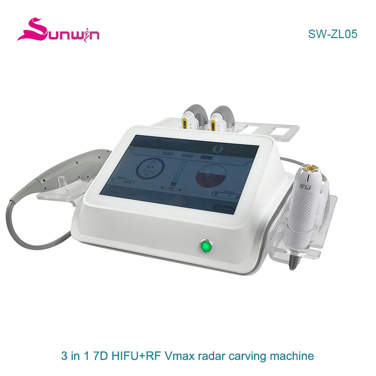 ZL05 3 in 1 7D HIFU RF vmax radar carving anti-wrinkle machine