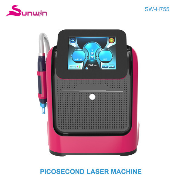 SW-H755 Picosecond laser sunburn tattoo removal tattoo freckle removal pigmentation nevus removal 755 picolaser pico second laser beauty machine