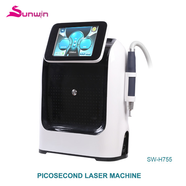 SW-H755 Portable Pico laser tattoo removal picosecond q switch nd yag laser pigment removal machine