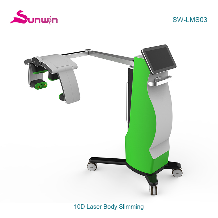 SW-LMS03 10d Rotating Green Laser Lights Fat Burning Slimming Machine