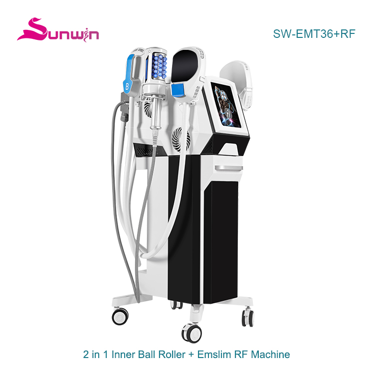 EMT36+RF 7 Tesla Neo Fat Removal Rf Sculpting Muscle Stimulator Inner Ball Roller Slimming Machine