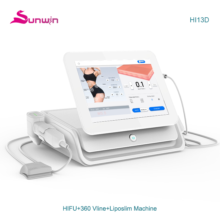 HI13D  3 In 1 Hifu 8d 13d Facial Smas Lifting 360 Vline Hifu Skin Tightening LIPO Slim Device