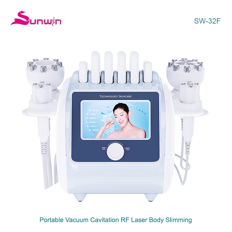 SW-32F 5 In 1 80k Vacuum Cavitation System Body Contouring Rf Wrinkle Reduction Machine With 6 Ems Pads