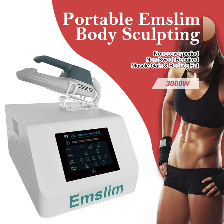 EMT41 Portable Muscle Sculpting Body Mini Emslim A Handle Belly Fat Removal Machine