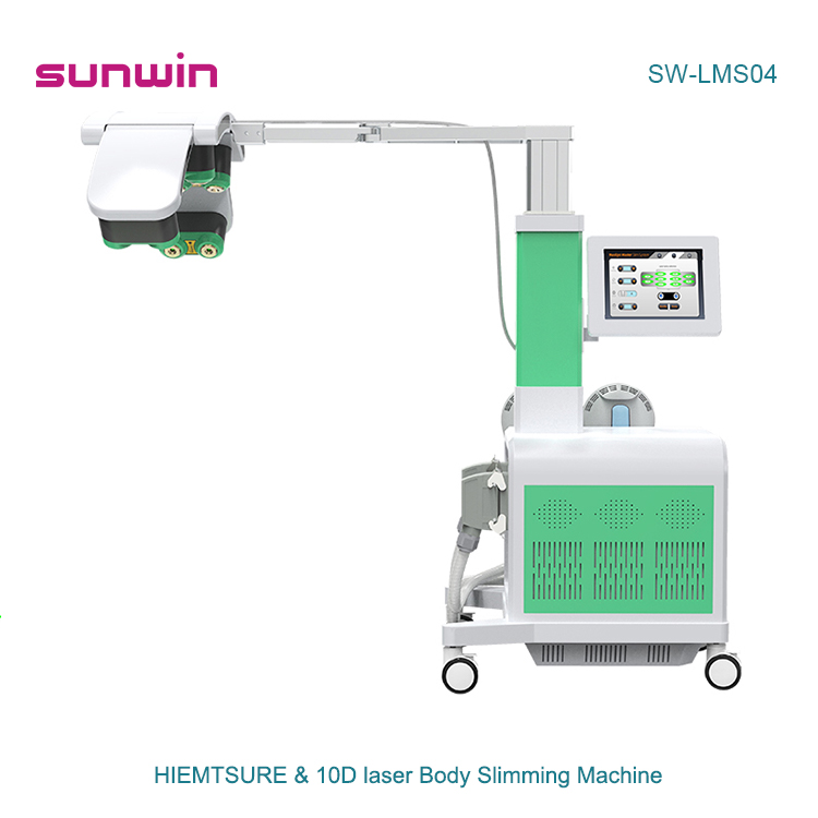 SW-LMS04 2 in 1 Body Shaping 10d Maxlipo Laser Therapy Hiemt Emslim Abdomen Muscle Building Machine